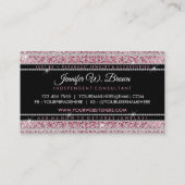 Carte De Visite Bijouterie Boutique Pink Bling (Dos)