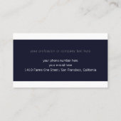 Carte De Visite bijouterie design chic & élégant (Dos)