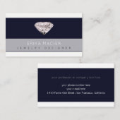 Carte De Visite bijouterie design chic & élégant (Devant / Derrière)