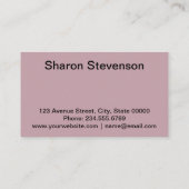 Carte De Visite Bijouterie, élégant (Dos)