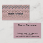 Carte De Visite Bijouterie, élégant (Devant / Derrière)