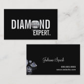 Carte De Visite Bijouterie Expert Diamant Or Argent (Devant / Derrière)