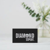 Carte De Visite Bijouterie Expert Diamant Or Argent (Debout devant)