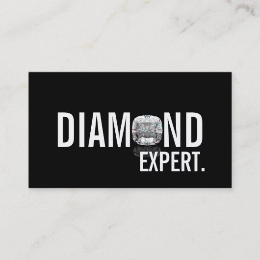 Carte De Visite Bijouterie Expert Diamant Or Argent (Devant)