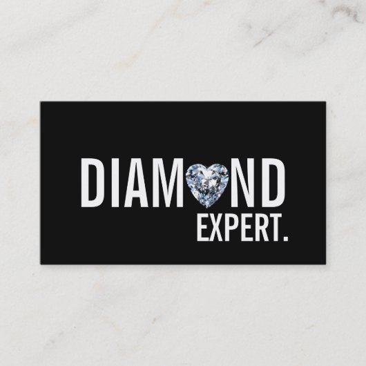 Carte De Visite Bijouterie Expert Diamant Or Argent (Devant)