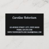 Carte De Visite Bijouterie, salon, (Dos)