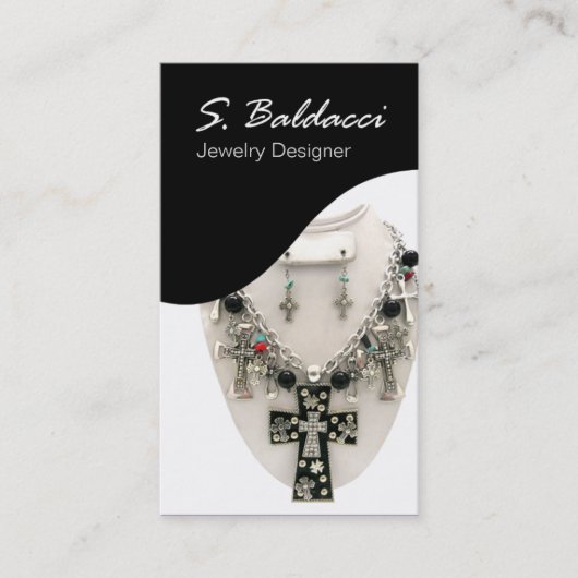 Carte De Visite Bijoutier de coutume de concepteur de bijoux (Devant)