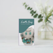 Carte De Visite Bijoutier de coutume de concepteur de bijoux (Debout devant)