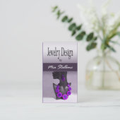 Carte De Visite Bijoutier de coutume de concepteur de bijoux (Debout devant)