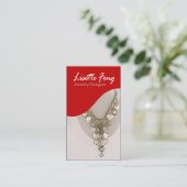 Carte De Visite Bijoutier de coutume de concepteur de bijoux (Debout devant)