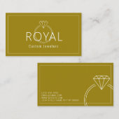 Carte De Visite Bijoutiers sur mesure, Réparation de bijoux, Magas (Devant / Derrière)