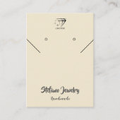 Carte De Visite Bijoux Afficher Ajouter Votre Logo Emballage De Pr (Devant)