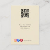 Carte De Visite Bijoux Afficher Ajouter Votre Logo Emballage De Pr (Dos)