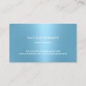 Carte De Visite Bijoux artisanal Bright Diamond moderne Bleu (Dos)