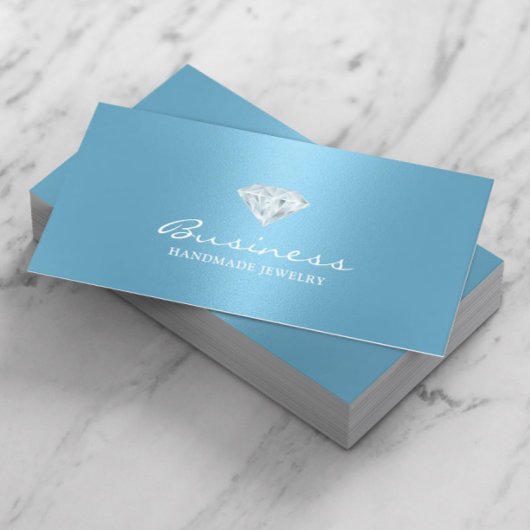 Carte De Visite Bijoux artisanal Bright Diamond moderne Bleu