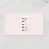 Carte De Visite Bijoux artisanaux avec amour (Dos)