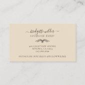 Carte De Visite Bijoux artisanaux en terre cuite Boho (Dos)