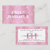 Carte De Visite Bijoux Chic Diamond Personnalisé (Devant / Derrière)