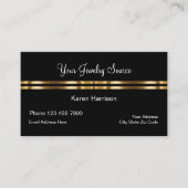 Carte De Visite Bijoux Classique Et Design De Source Or (Devant)