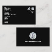 Carte De Visite BIJOUX DE DIAMONDE - Noir (Devant / Derrière)