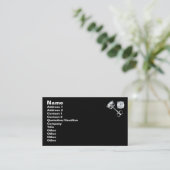 Carte De Visite BIJOUX DE DIAMONDE - Noir (Debout devant)