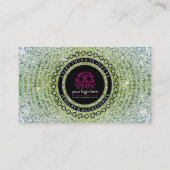 Carte De Visite Bijoux de luxe à bille de diamant vert (Dos)