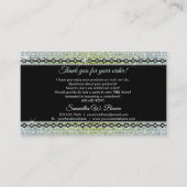 Carte De Visite Bijoux de luxe à bille de diamant vert (Devant)