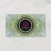 Carte De Visite Bijoux de luxe en diamant vert Bling (Dos)