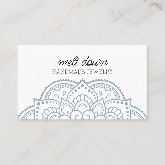 Carte De Visite Bijoux de Mandala moderne (Devant)