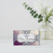 Carte De Visite Bijoux de mode épousant les parties scintillantes (Debout devant)