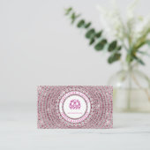 Carte De Visite Bijoux Diamants Rose (Debout devant)