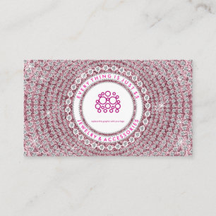 Carte De Visite Bijoux Diamants Rose