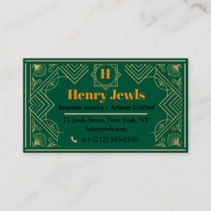 Carte De Visite Bijoux Élégants - Bijoux de Luxe
