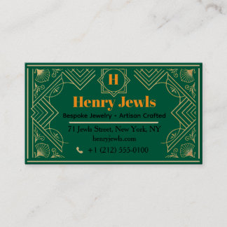 Carte De Visite Bijoux Élégants - Bijoux de Luxe