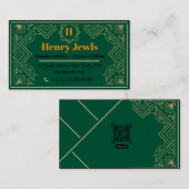 Carte De Visite Bijoux Élégants - Bijoux de Luxe (Devant / Derrière)