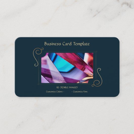 Carte De Visite Bijoux en cristal de pierre (Devant)