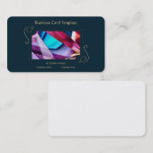 Carte De Visite Bijoux en cristal de pierre (Devant / Derrière)