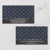 Carte De Visite Bijoux en cuir métallique (Devant / Derrière)