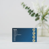 Carte De Visite Bijoux en diamant bleu & noir bg (Debout devant)