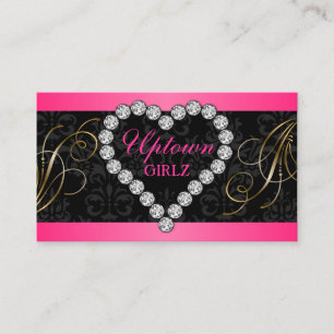 Carte De Visite Bijoux en diamant Doré Frotles Damas