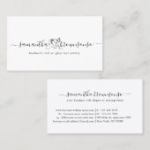 Carte De Visite Bijoux en perle d'art artisanal (Devant / Derrière)