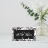 Carte De Visite Bijoux en pierre d'argent Design de bijoux en diam (Debout devant)