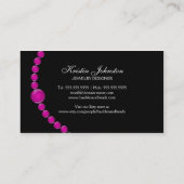 Carte De Visite Bijoux et perles élégants (Dos)