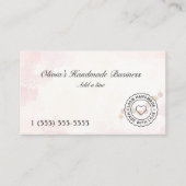 Carte De Visite Bijoux Faits Main avec Amour (Devant)