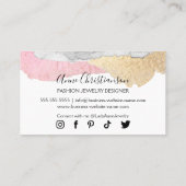 Carte De Visite Bijoux Faits Main et Créatrice de Perles (Dos)