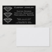 CARTE DE VISITE BIJOUX FAITS SUR COMMANDE DE DIAMANT (Devant / Derrière)