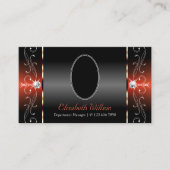 Carte De Visite Bijoux glacé Brown noir glacé avec photo (Devant)