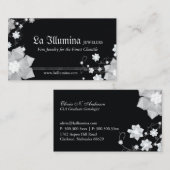 Carte De Visite Bijoux noir blanc | Bijouterie (Devant / Derrière)