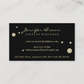 Carte De Visite Bijoux Signature Or Diamant (Dos)