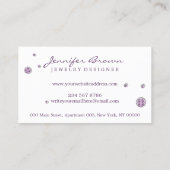 Carte De Visite Bijoux Signature Purple Diamond Accessoires (Dos)